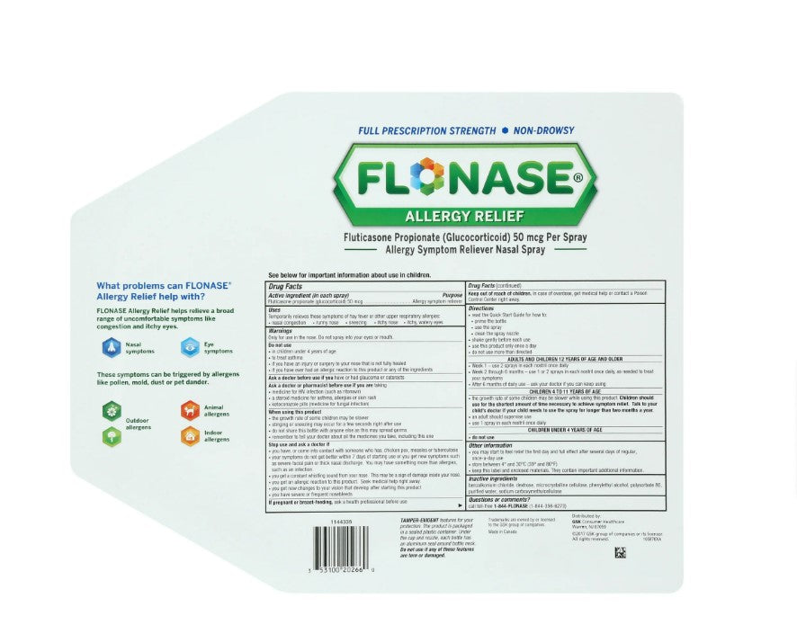 Flonase Allergy Relief Nasal Spray, 432 Sprays