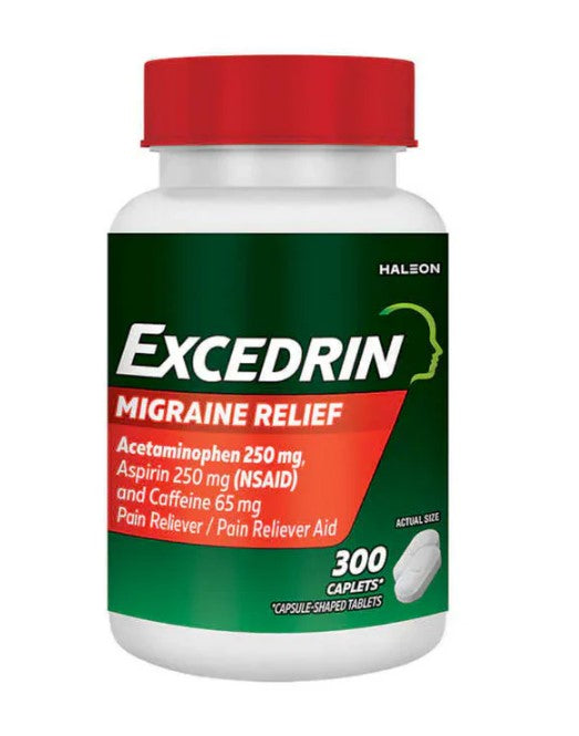 Excedrin Migraine Relief 300 Caplets Pain Relievel